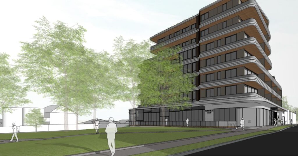 Roseville Club Proposes $31 Million Seven-Level Development with Apartments and Club
